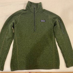 Patagonia Better Sweater ¼ Quarter Zip Green Small